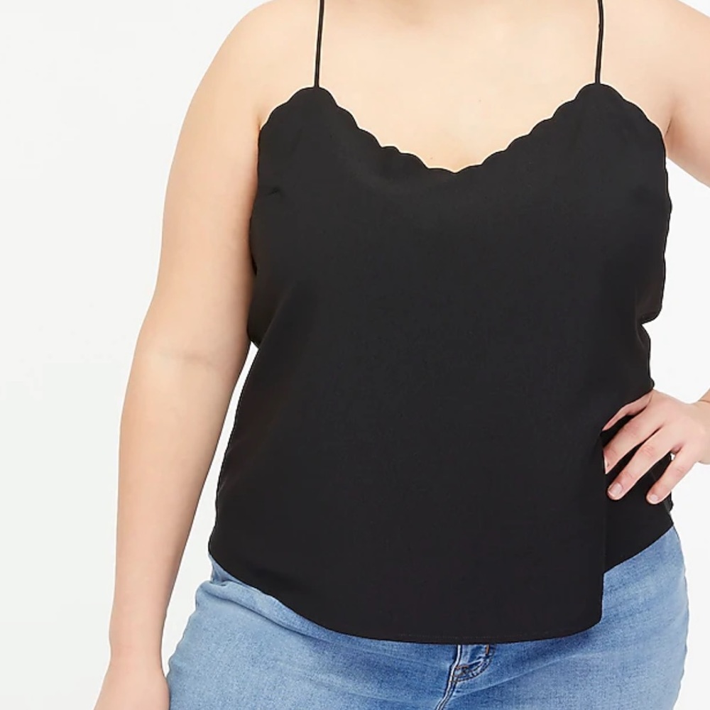 JCrew Scalloped cami top